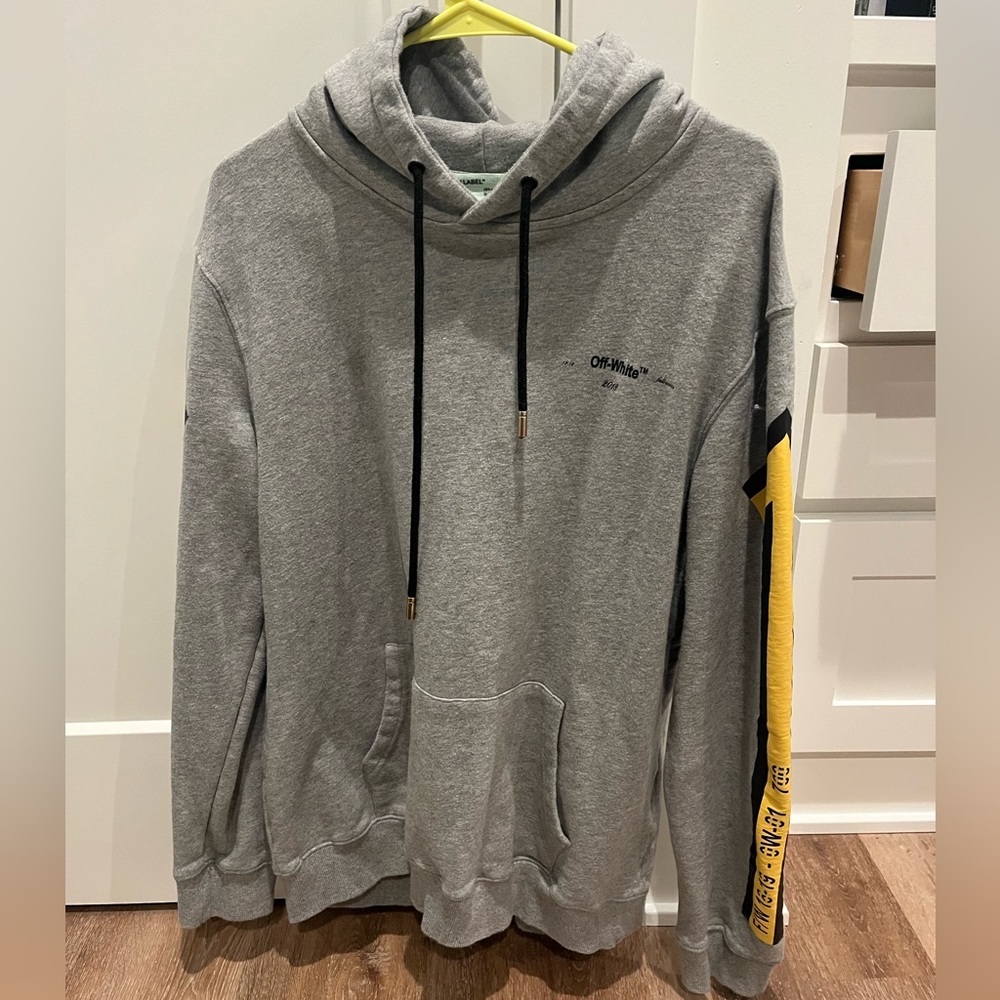 Grey Off-White hoodie